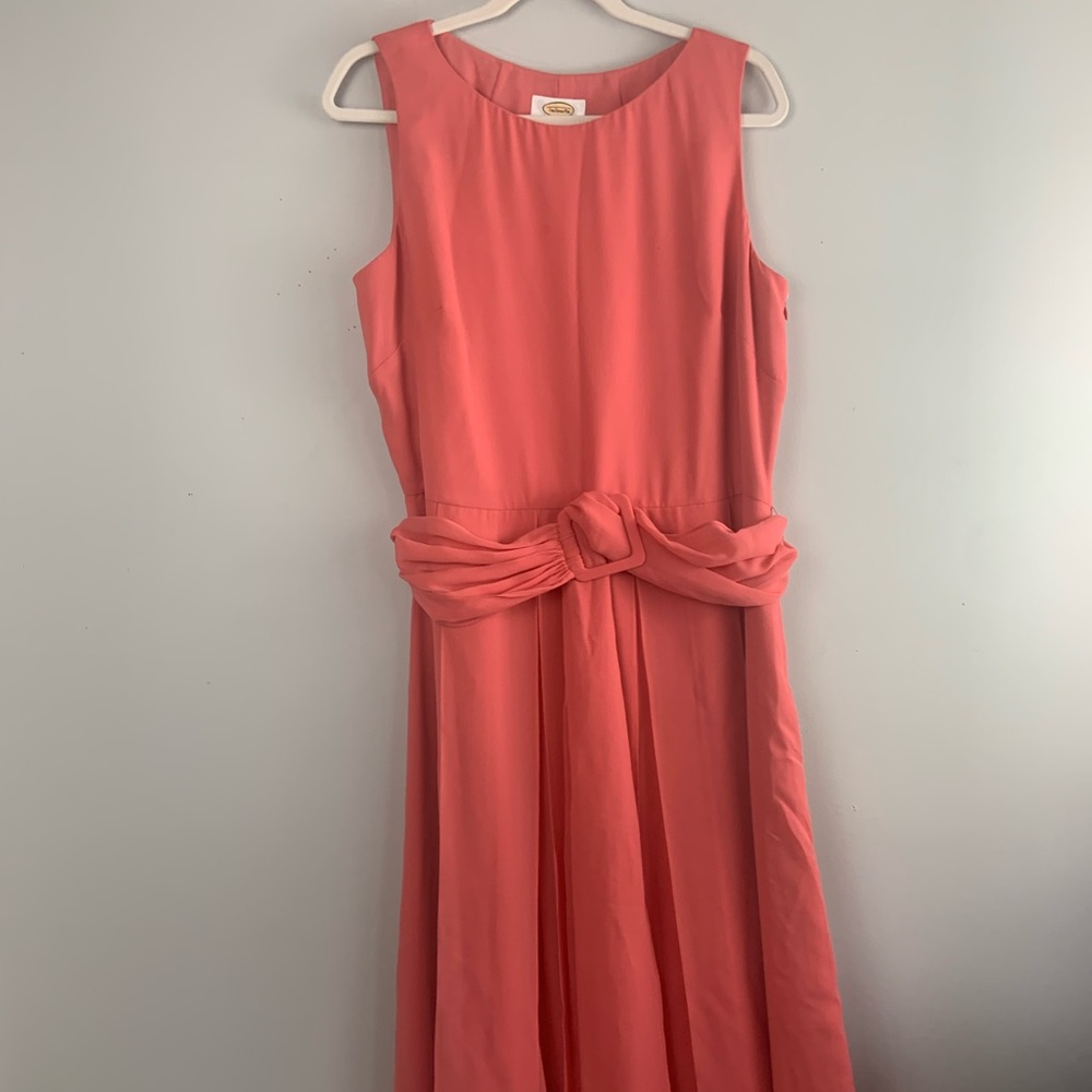 Talbots SILK coral dress Size 16